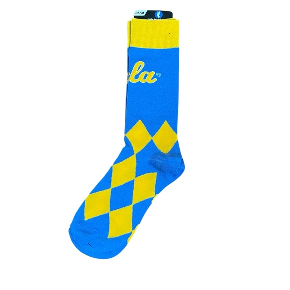 OSFM Other - New UCLA Sports Blue and Yellow Argyle Socks